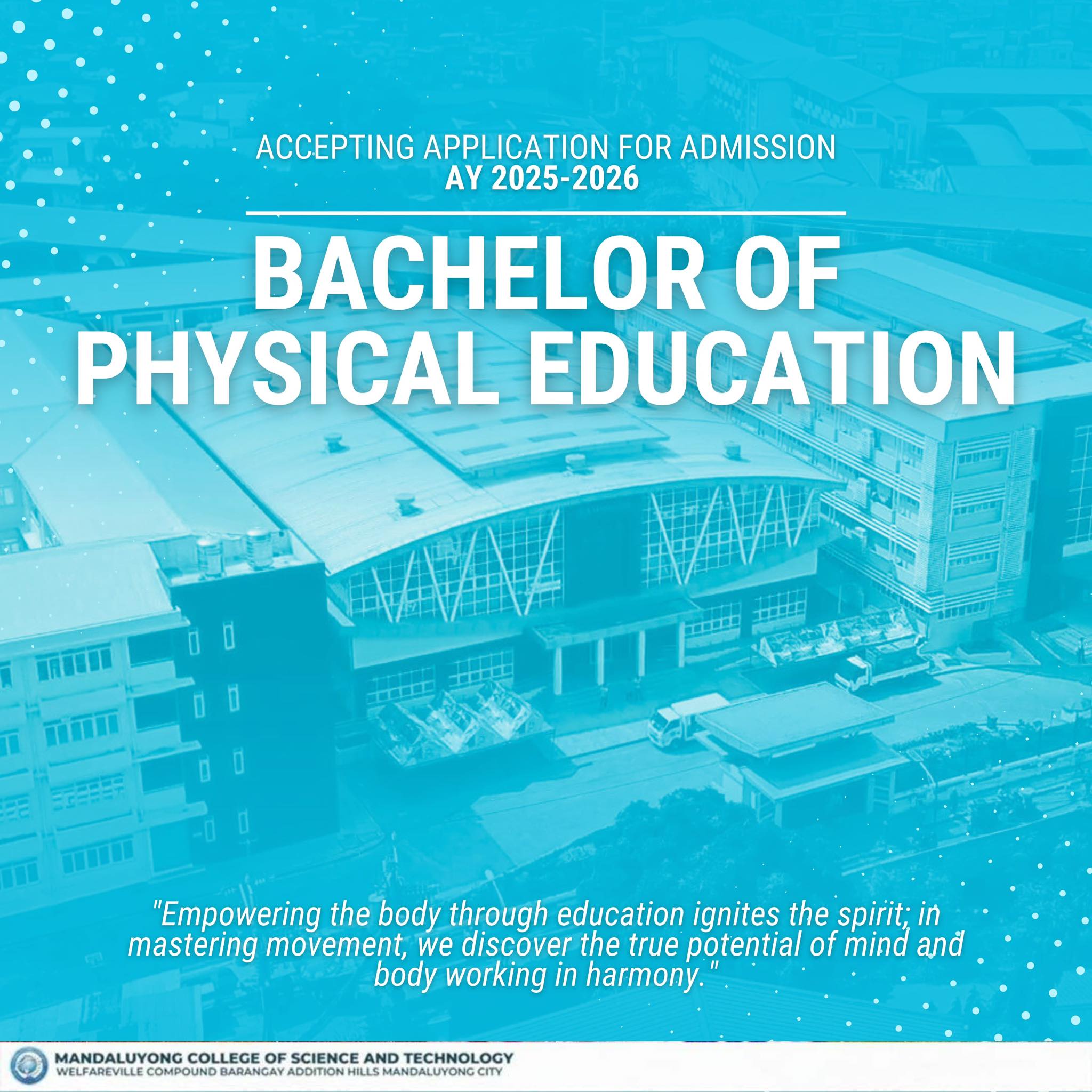 Bachelor of Physical Education offering